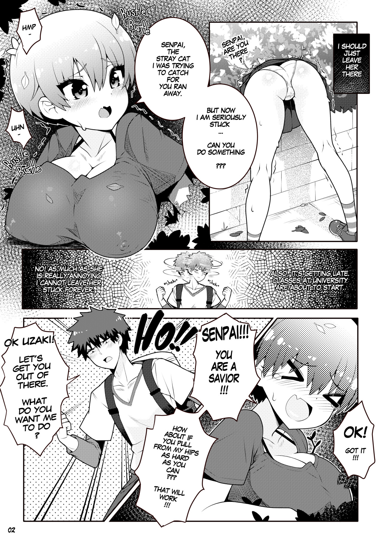 Hentai Manga Comic-Stuck Together - Uzaki-chan - FANBOOK-Read-3